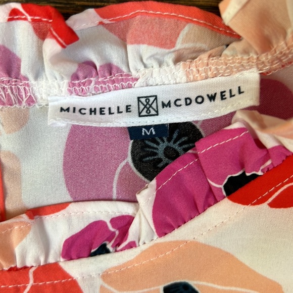 Michelle McDowell Floral Blouse Size Medium - Picture 3 of 4